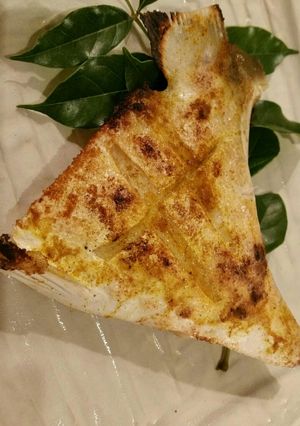 ブリかまのガーリックカレー焼き-レシピのメイン写真
