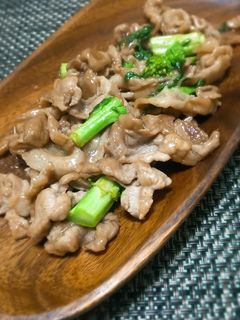 山椒香る豚肉と青菜のオイスターソース炒め-レシピのメイン写真