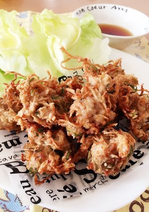 ✨豚ひき肉と切り干し大根の落とし揚げ!✨-レシピのメイン写真