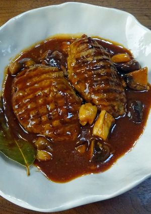 煮込みハンバーグ-レシピのメイン写真