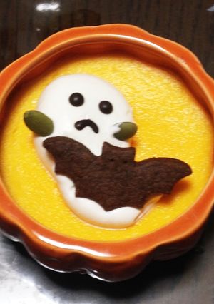 カボチャプリン☆ハロウィ〜ン♪-レシピのメイン写真