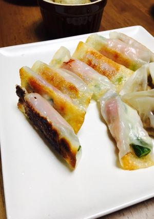簡単☆アスパラベーコンチーズ餃子-レシピのメイン写真
