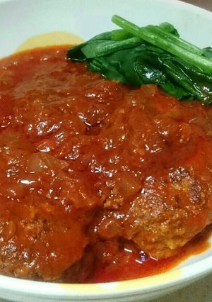 豆腐で柔らか☆煮込みハンバーグ♥簡単☆-レシピのメイン写真