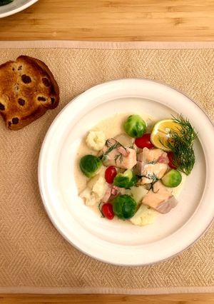 秋シャケのクリームシチュー-レシピのメイン写真