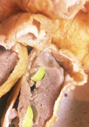 そばがき油揚げ煮-レシピのメイン写真