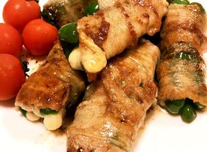 簡単！ピーマンとチーズの豚バラ肉巻き！-レシピのメイン写真