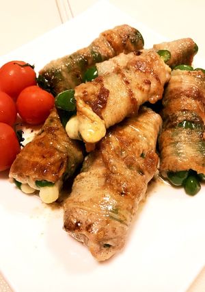 簡単！ピーマンとチーズの豚バラ肉巻き！-レシピのメイン写真