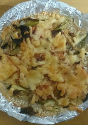 簡単 ご飯ですき焼きピザ-レシピのメイン写真