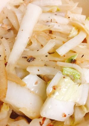 大根と白菜の炒め物-レシピのメイン写真