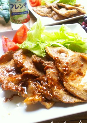 フレンチドレでやわらか☆豚の生姜焼き-レシピのメイン写真