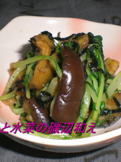 茄子と水菜の磯辺和え-レシピのメイン写真