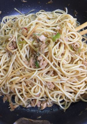 ツナのスパゲティ-レシピのメイン写真
