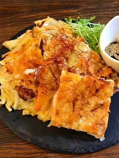 カリッとモチッと♡海老もやしチーズチヂミ-レシピのメイン写真