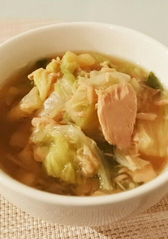 お鍋ひとつで簡単！白菜とツナの煮物♡-レシピのメイン写真