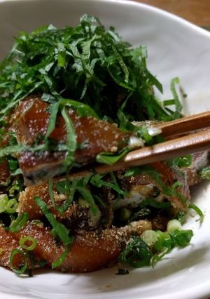 尾車部屋 ブリの胡麻和え-レシピのメイン写真