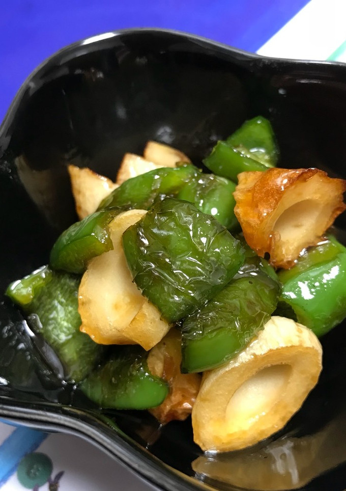 ピーマンとちくわの照り焼き風-レシピのメイン写真