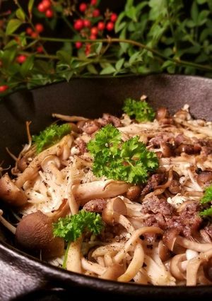 スキレット料理♪きのこのオーブン焼き-レシピのメイン写真