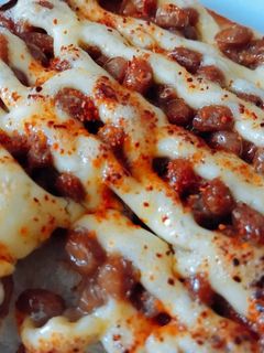 納豆トースト(辛)-レシピのメイン写真