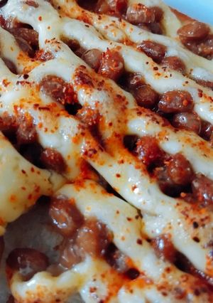 納豆トースト(辛)-レシピのメイン写真