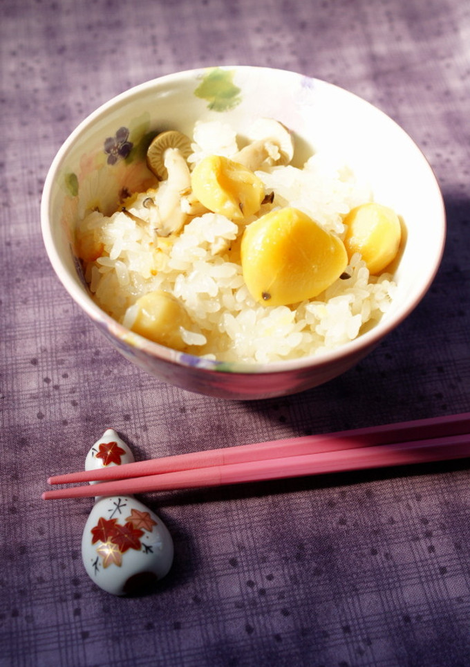 炊込栗ご飯の素で栗＆しめじおこわを作る～-レシピのメイン写真