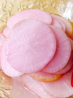 【常備菜】紅大根の甘酢漬け-レシピのメイン写真