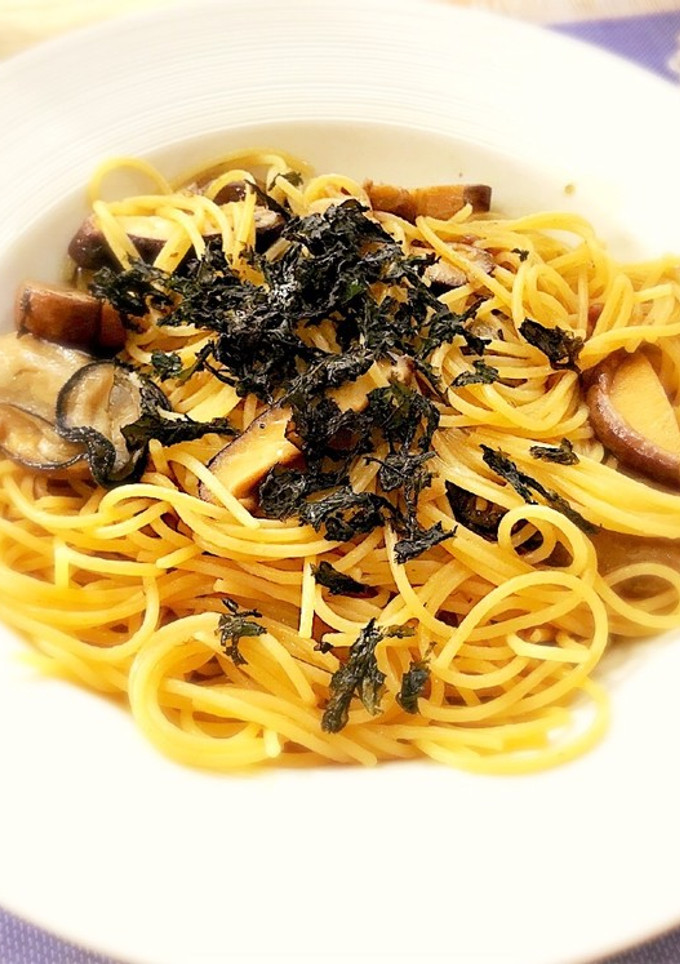 牡蠣と茸アヒージョ☆リメイク和風パスタ-レシピのメイン写真