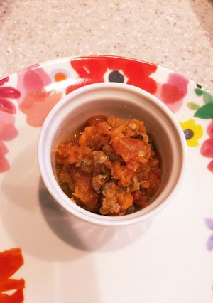 離乳食 8ヶ月から レバーとトマトの煮物-レシピのメイン写真