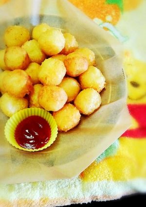 材料3つ♪卵なしの簡単プチコロッケ-レシピのメイン写真