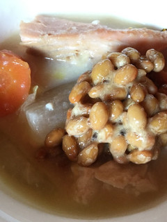 豆乳鍋で!簡単納豆リゾット-レシピのメイン写真