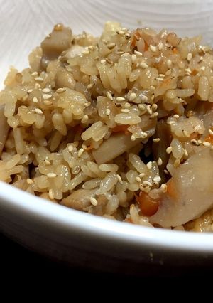 鶏肉と蓮根の炊き込みご飯-レシピのメイン写真
