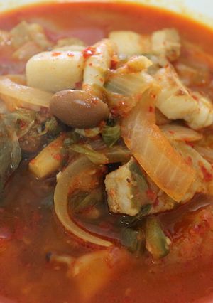 白菜葉っぱ鍋 韓国家庭料理-レシピのメイン写真