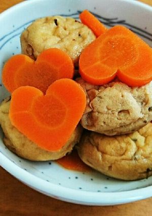 がんもどきと人参の煮物-レシピのメイン写真