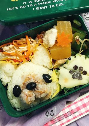 日本犬ぽいわんこ弁当-レシピのメイン写真
