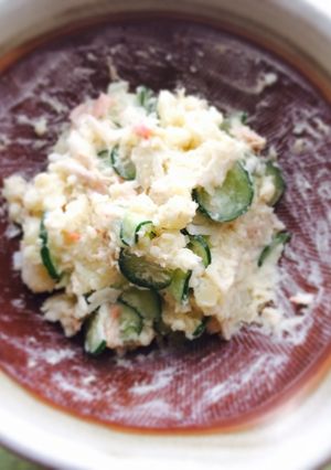 ツナとカニカマのポテトサラダ-レシピのメイン写真