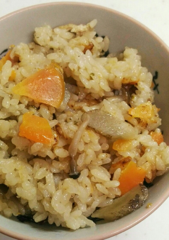 鶏皮で炊き込みご飯　その２-レシピのメイン写真