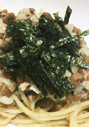 納豆とツナパスタ-レシピのメイン写真