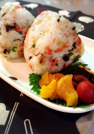 冷めても美味しい！オイルおむすび-レシピのメイン写真