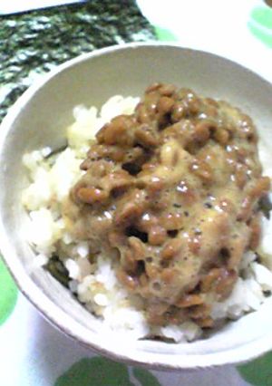 ☆私の定番朝ごはん☆納豆巻き風ご飯☆-レシピのメイン写真