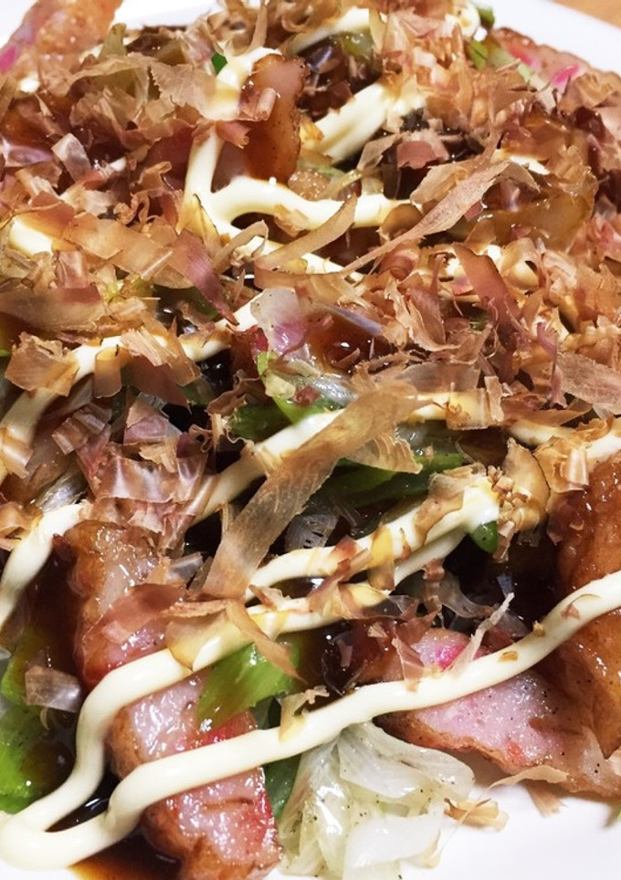 節約簡単！ネギでお好み焼き風炒め-レシピのメイン写真