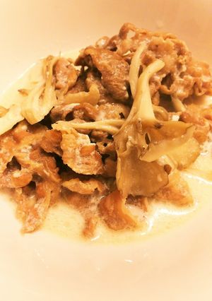 牛肉とキノコのクリーム煮-レシピのメイン写真