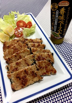 香味ペーストで決まり☆鶏ひき肉の磯辺焼き-レシピのメイン写真