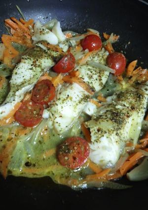 タラと野菜のアクアパッツァ-レシピのメイン写真