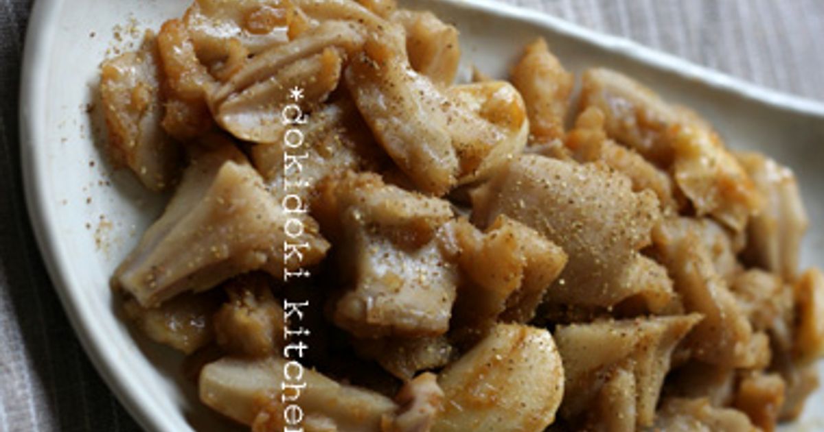 たたきレンコンとニンニクの炒め物 by oNACHIKOo 【クックパッド