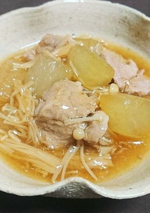 簡単！豚肉とトロ～リ冬瓜のあんかけ-レシピのメイン写真