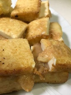 簡単おつまみ!厚揚げの明太チーズ挟み焼き-レシピのメイン写真