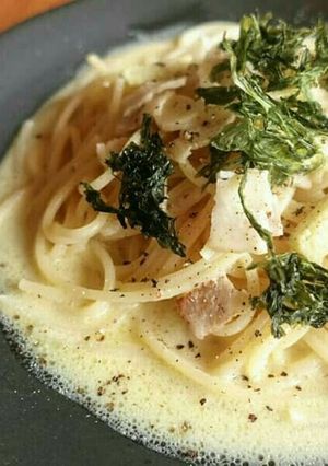 簡単!海苔コーンスープパスタ-レシピのメイン写真