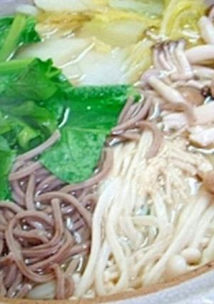野菜タップリ土鍋焼き蕎麦-レシピのメイン写真