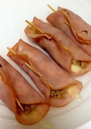 チーズそぼろのハム巻き-レシピのメイン写真