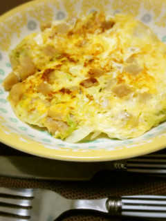 スパムとキャベツのオムレツ♪-レシピのメイン写真