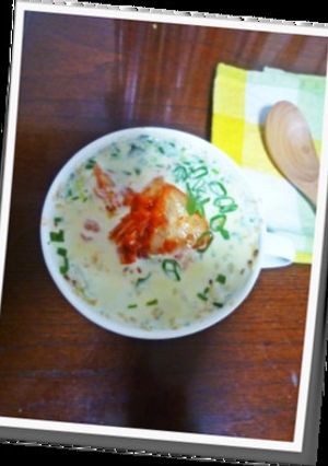 レンジで簡単♪わかめの豆乳チゲ雑炊-レシピのメイン写真